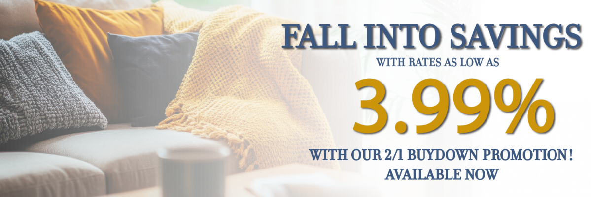 hero image for promotion - Fall Into Savings with 3.99%